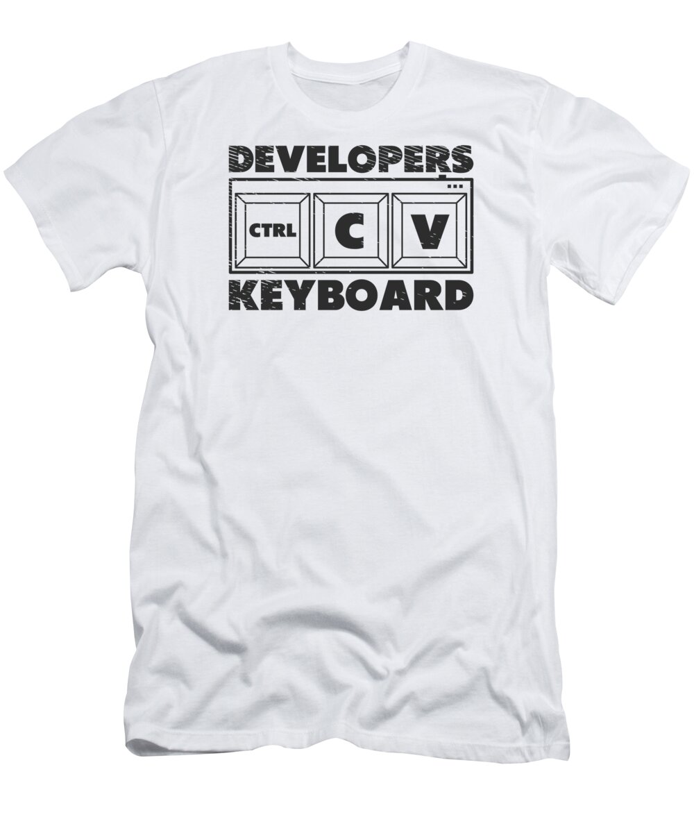 Developer T-Shirt featuring the digital art Developer Programmer Coder Computer Language #4 by Toms Tee Store