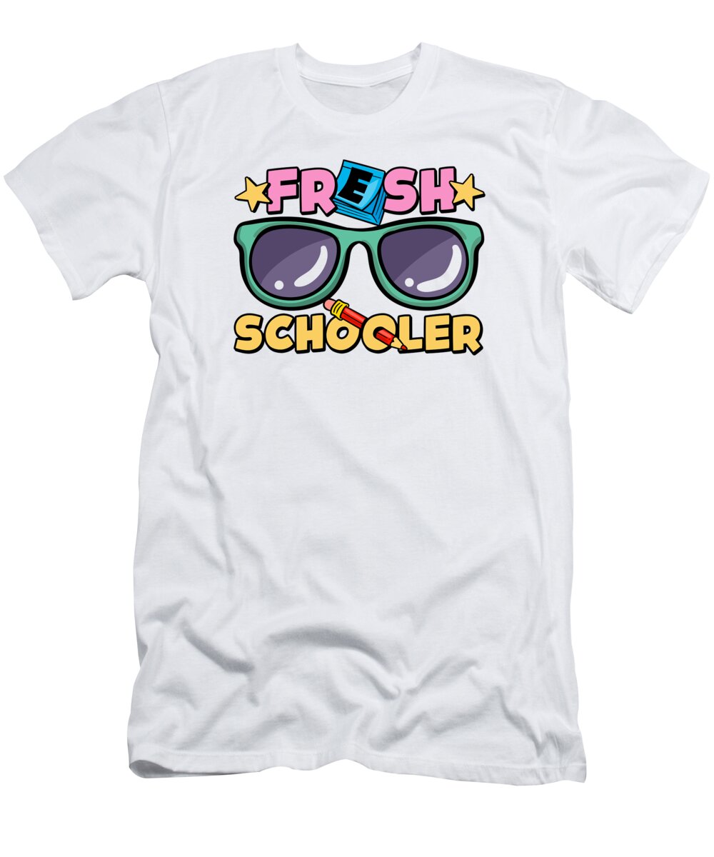 Preschool T-Shirt featuring the digital art Preschool Kids Back to School Fresh Schooler #4 by Toms Tee Store