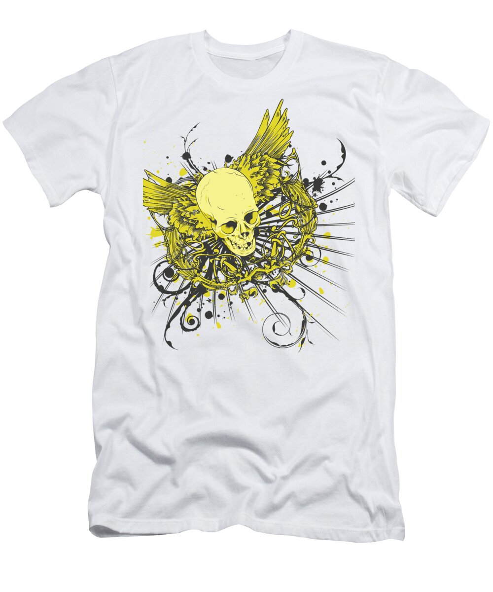 Halloween T-Shirt featuring the digital art Skull #5 by Jacob Zelazny