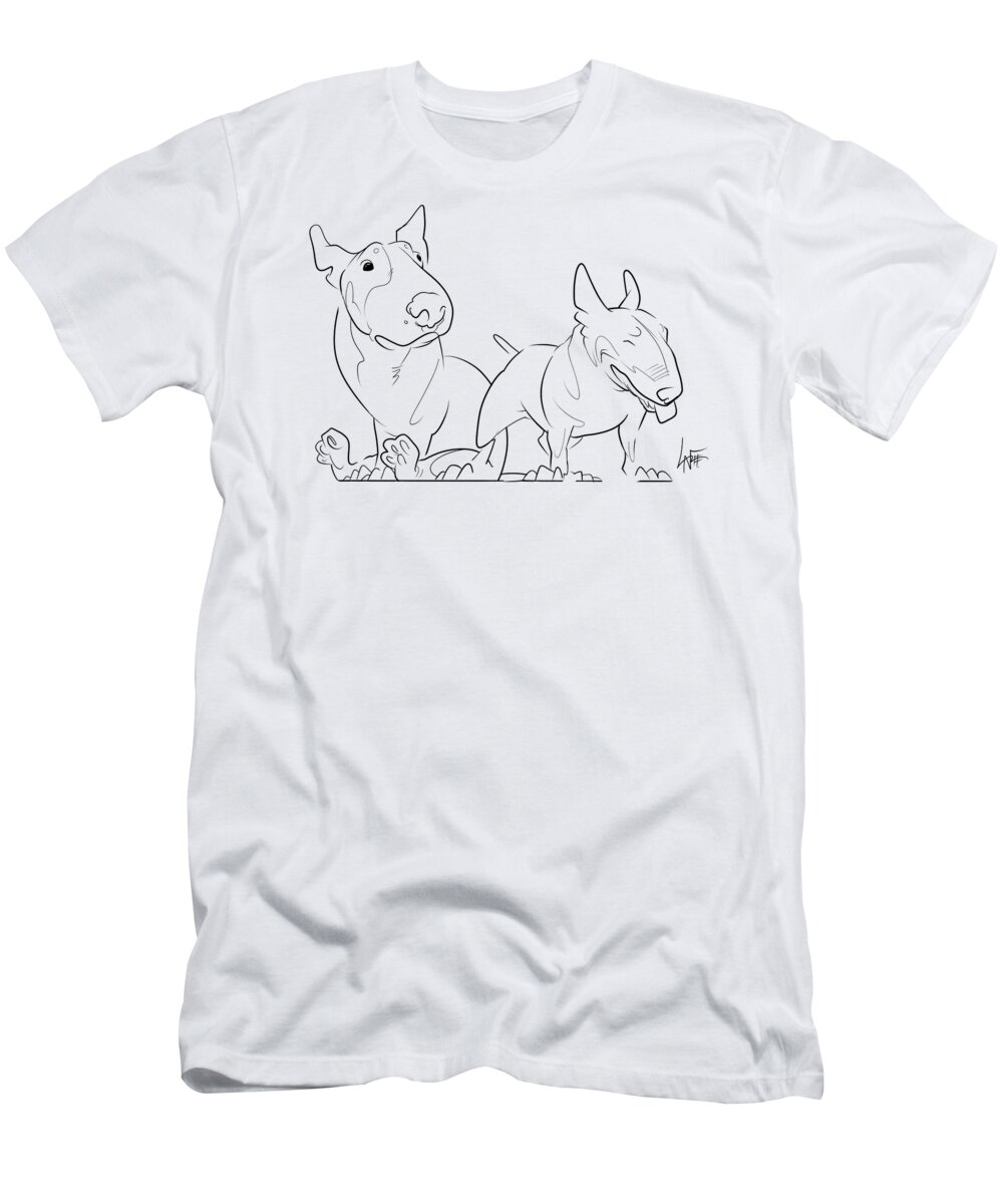 5901 T-Shirt featuring the photograph 5901 Martino by Canine Caricatures By John LaFree