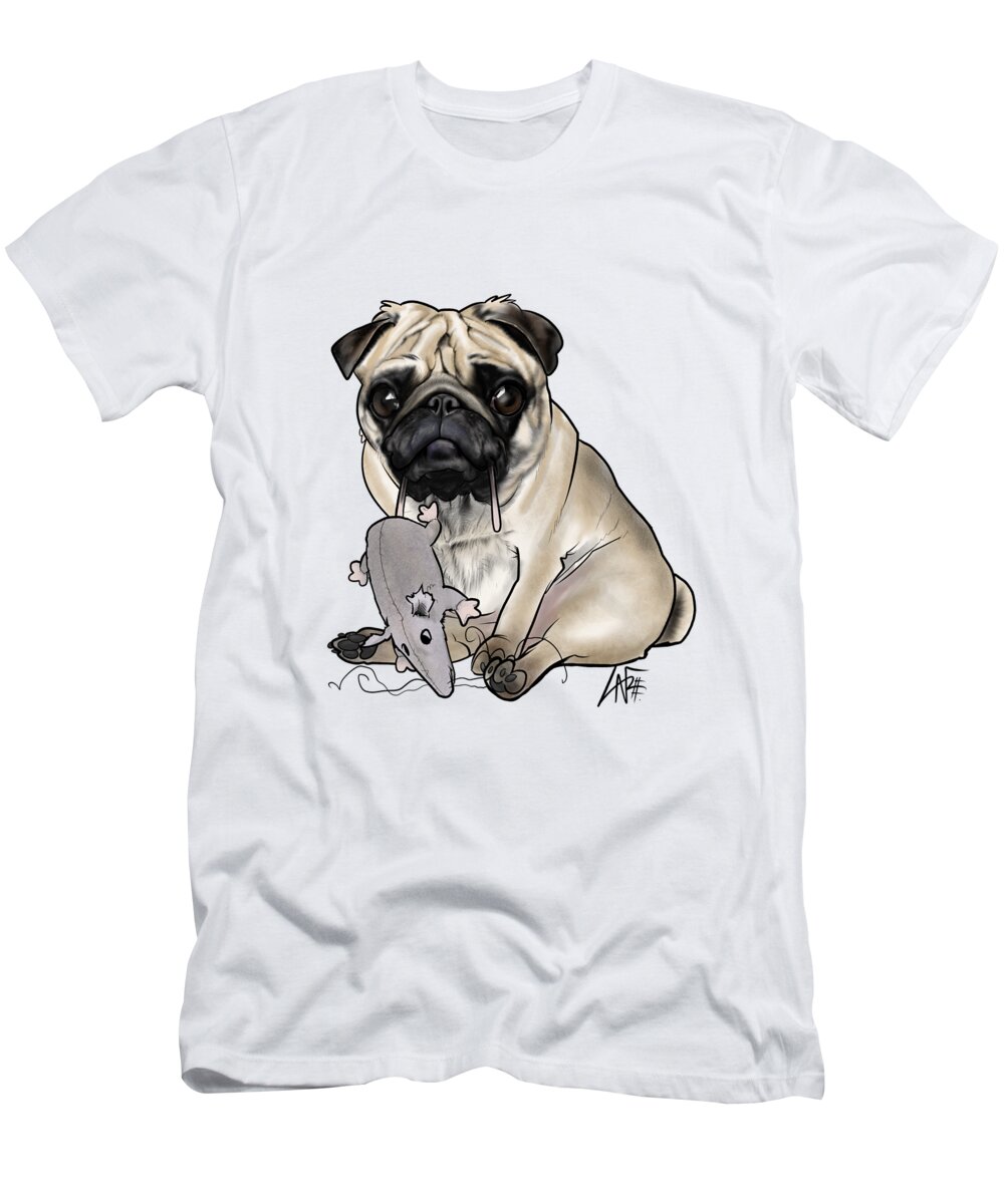 5926 T-Shirt featuring the drawing 5926 de Swart by Canine Caricatures By John LaFree