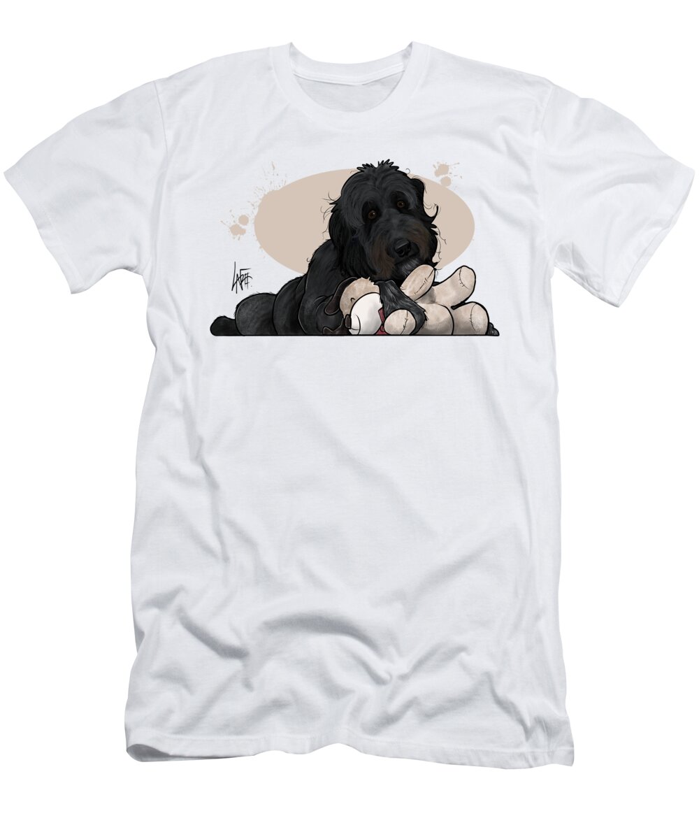 5949 T-Shirt featuring the drawing 5949 McGarry by Canine Caricatures By John LaFree