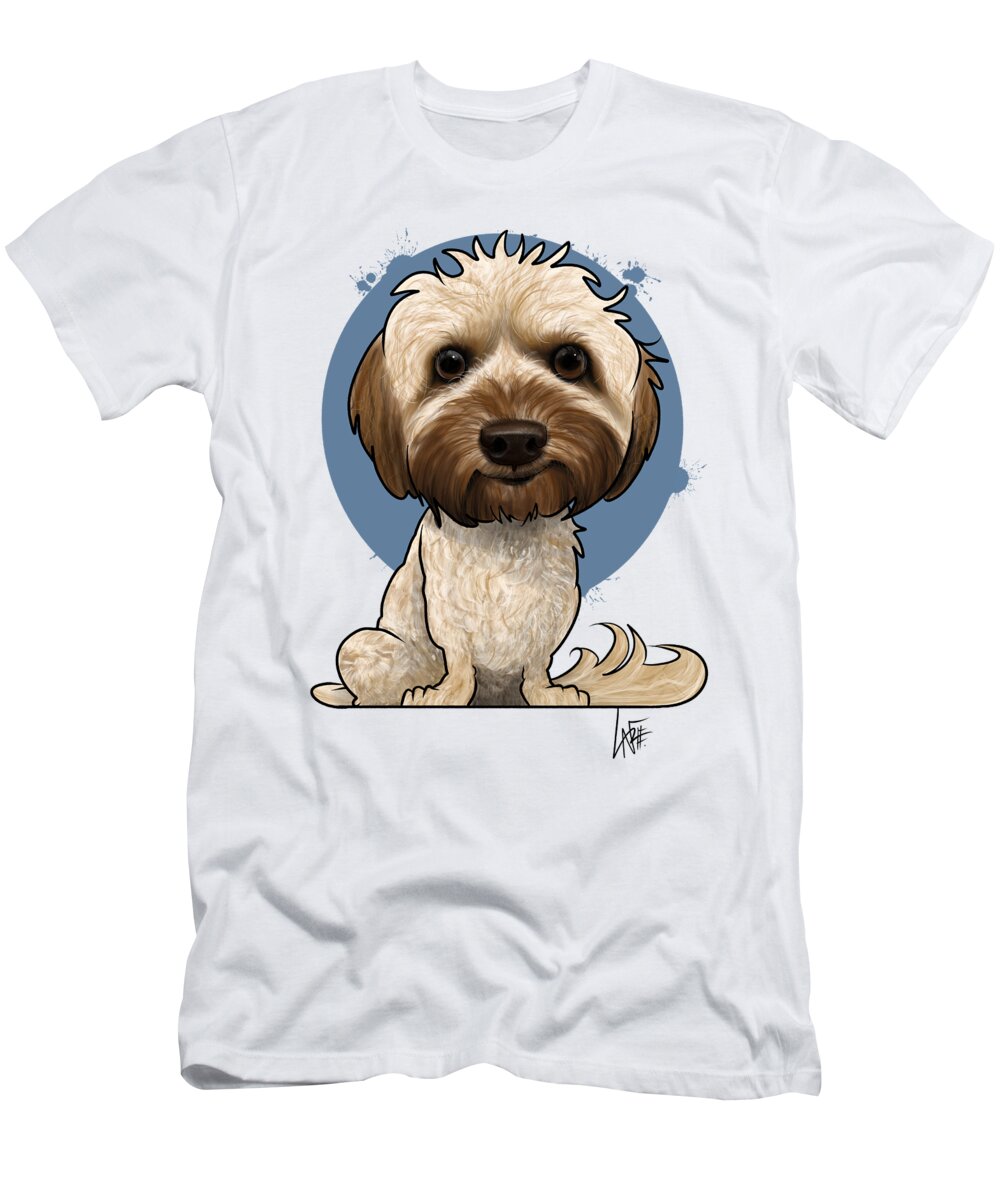 5974 T-Shirt featuring the drawing 5974 Medina by Canine Caricatures By John LaFree