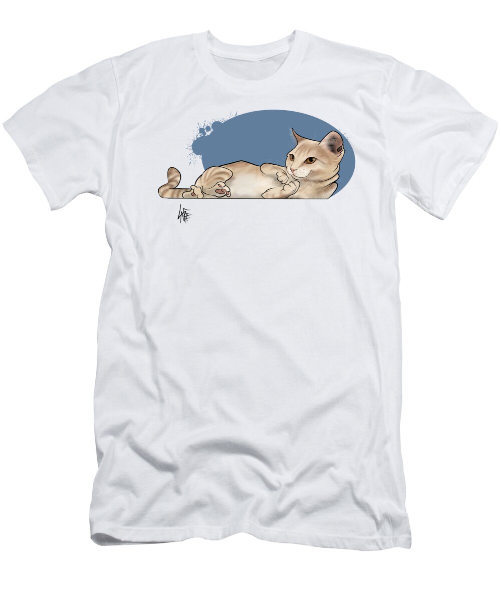6015 T-Shirt featuring the drawing 6015 McClelland by Canine Caricatures By John LaFree
