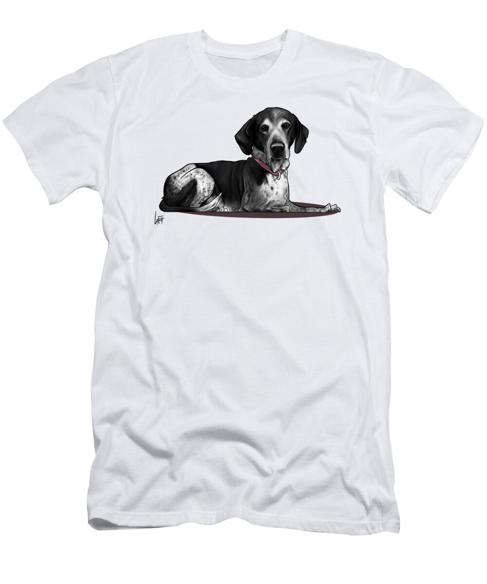 6019 T-Shirt featuring the drawing 6019 Boyles by Canine Caricatures By John LaFree
