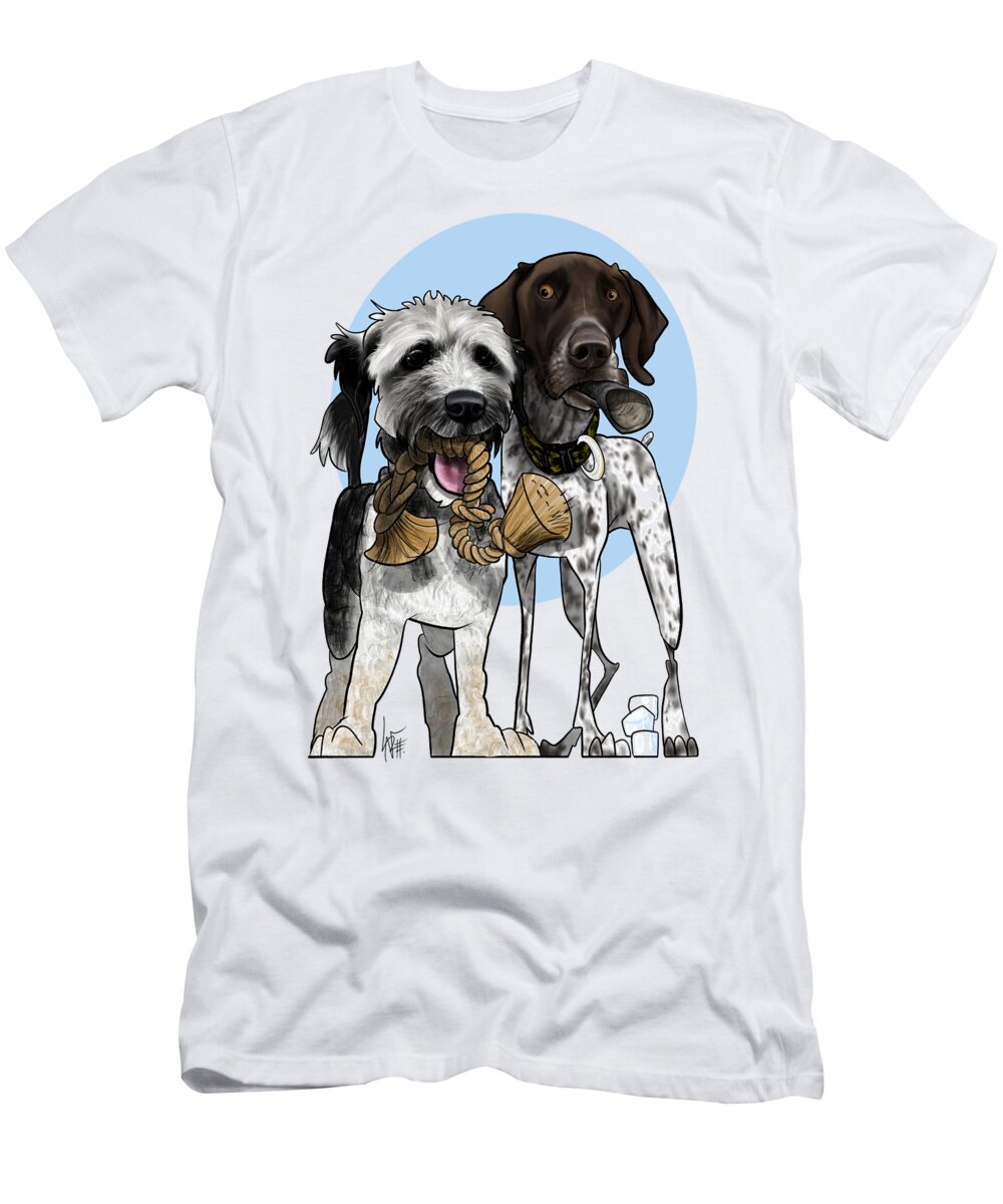 6021 T-Shirt featuring the drawing 6021 Vice by Canine Caricatures By John LaFree