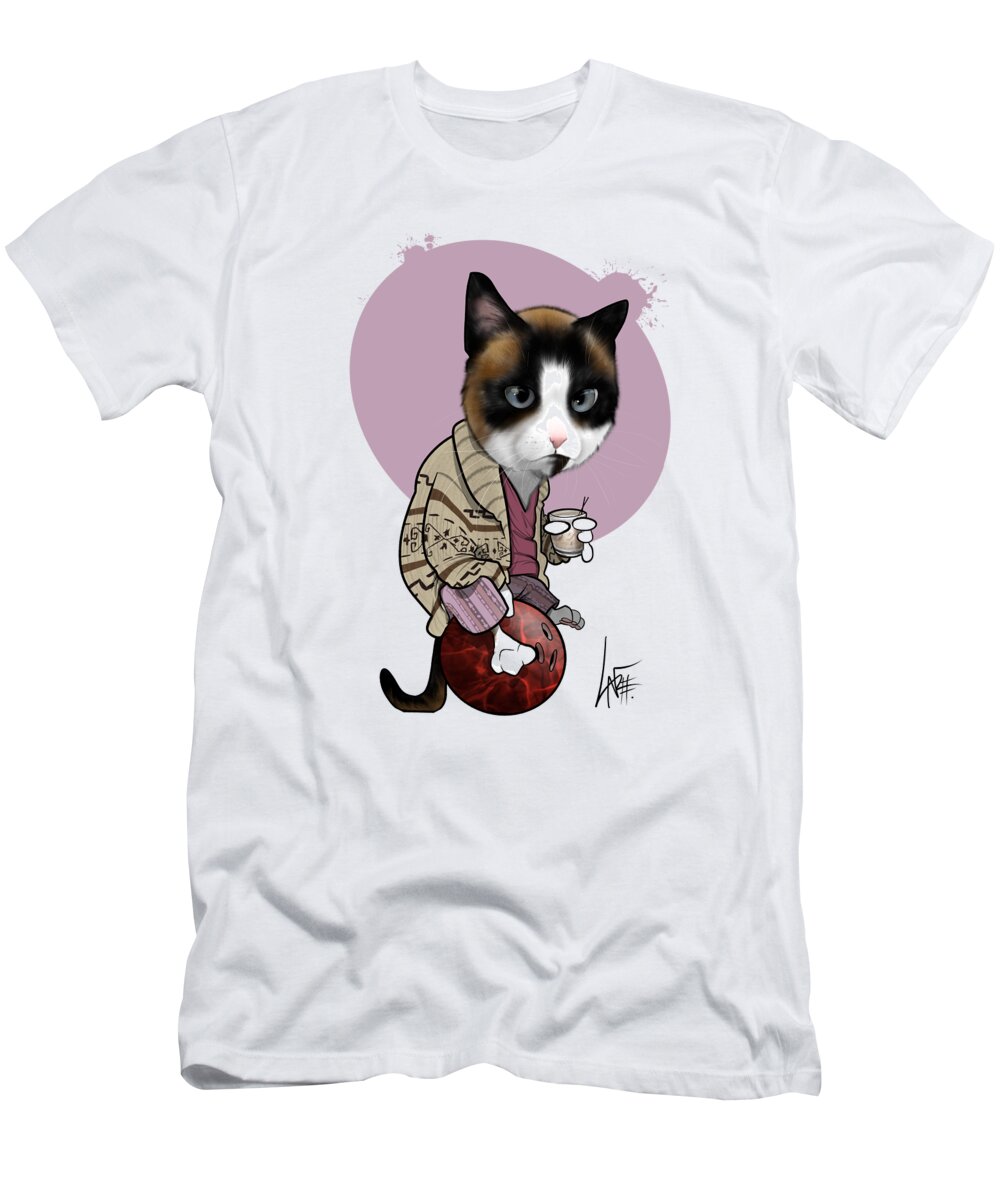 6029 T-Shirt featuring the drawing 6029 Coppersmith by Canine Caricatures By John LaFree