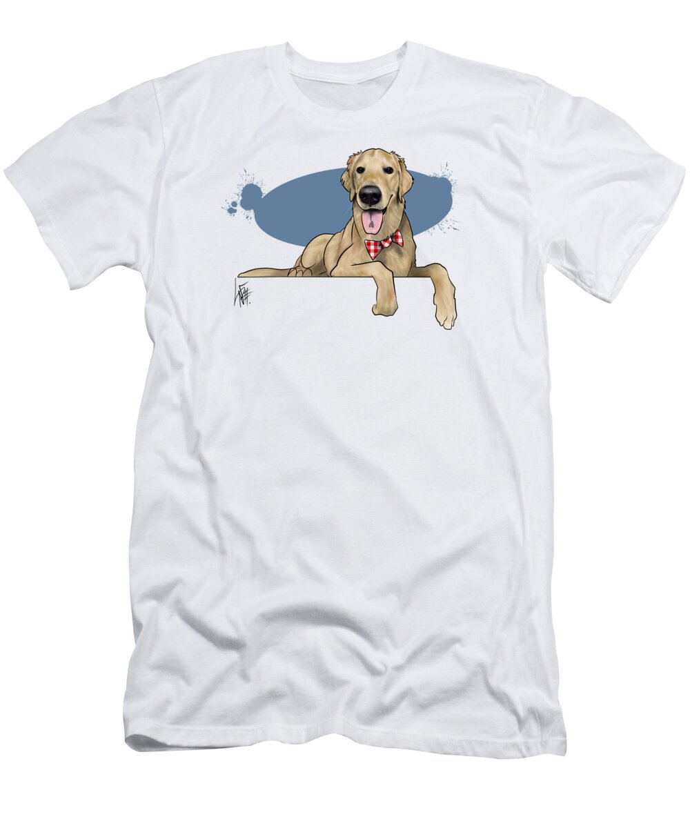 6062 T-Shirt featuring the drawing 6062 McKee by Canine Caricatures By John LaFree