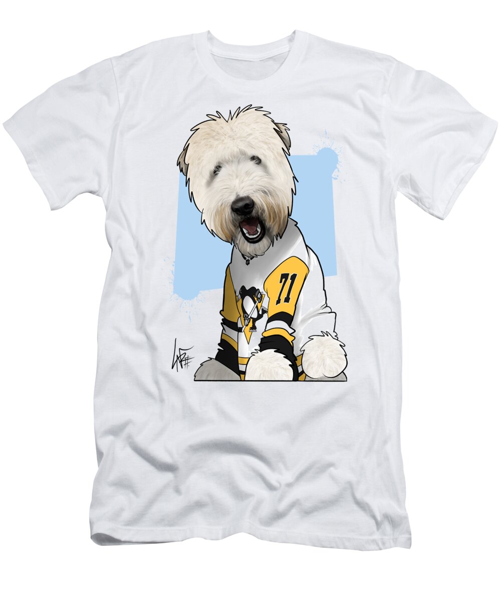 6075 T-Shirt featuring the drawing 6075 Robinson by Canine Caricatures By John LaFree
