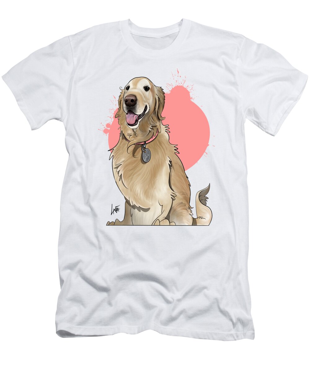 6090 T-Shirt featuring the drawing 6090 Nelson by Canine Caricatures By John LaFree