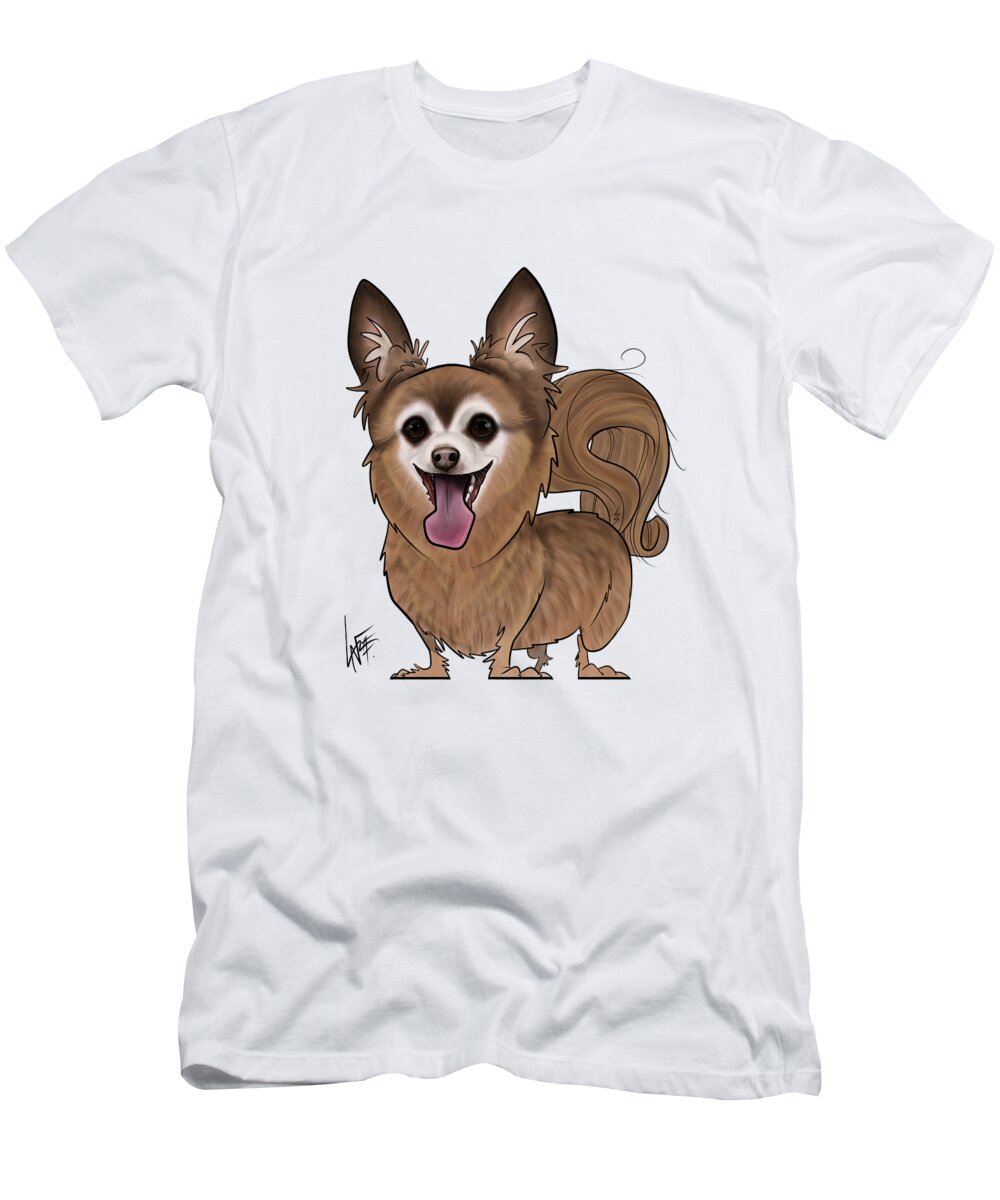 6129 T-Shirt featuring the drawing 6129 Richardson by Canine Caricatures By John LaFree