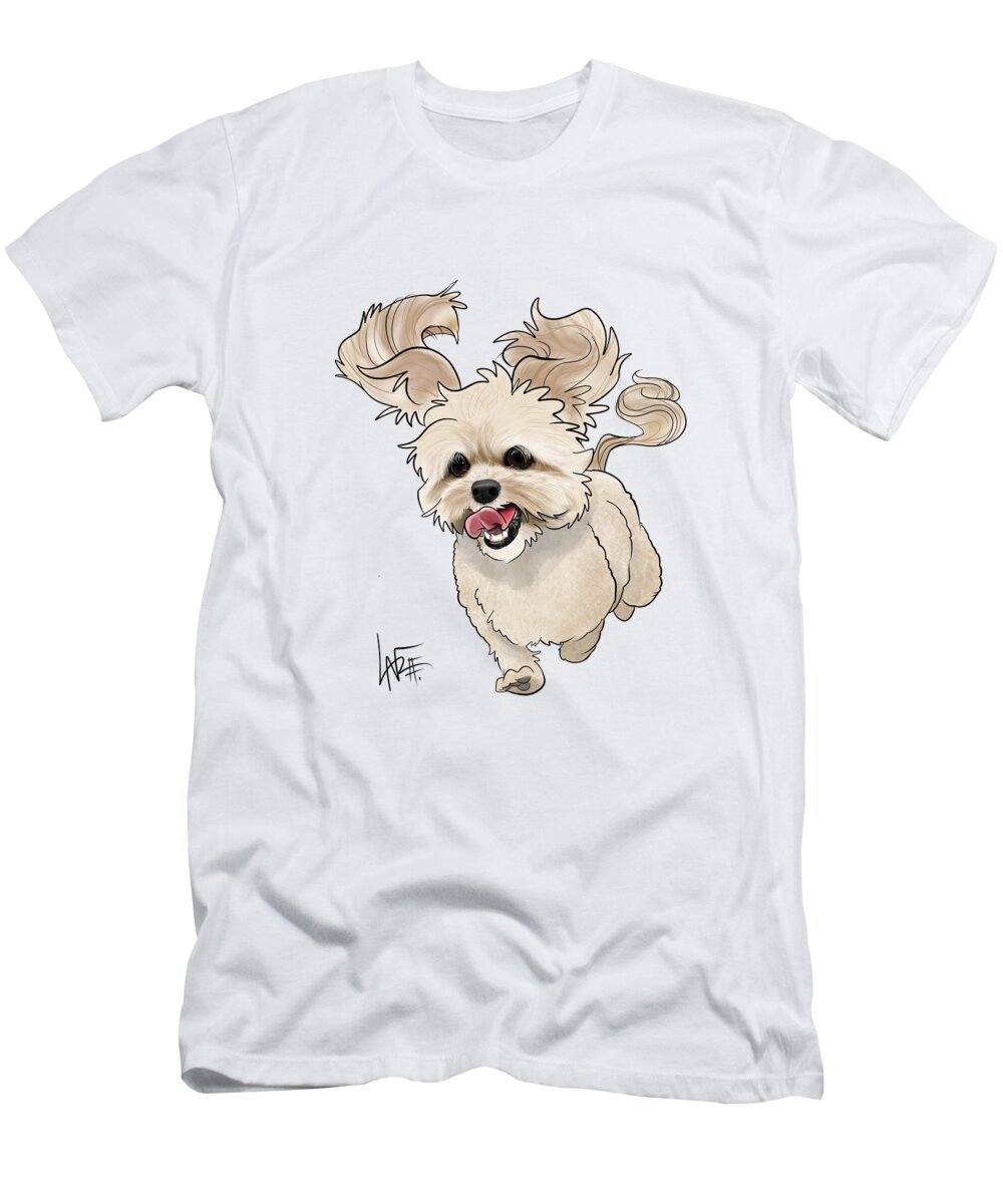 6130 T-Shirt featuring the drawing 6130 Richardson by Canine Caricatures By John LaFree