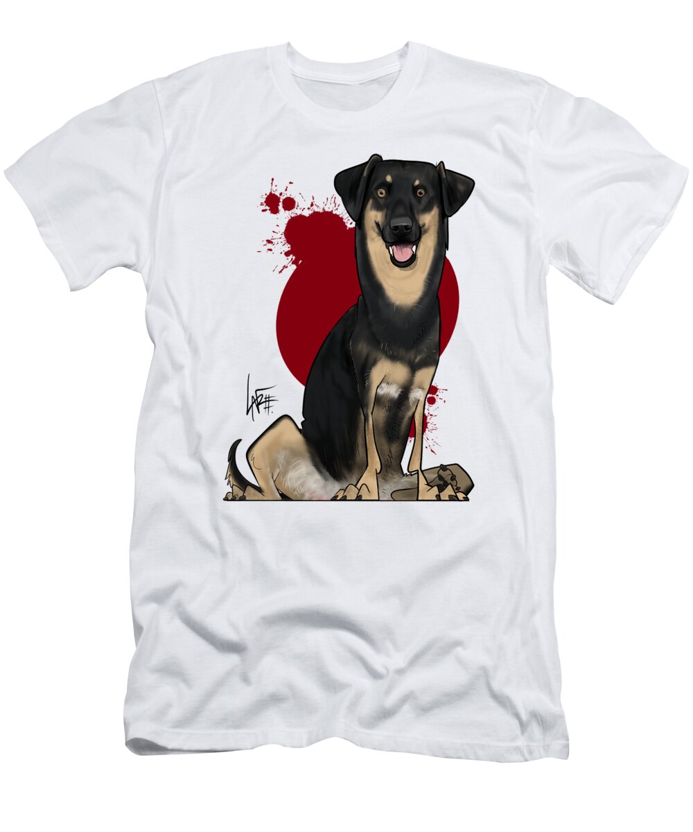 6149 T-Shirt featuring the drawing 6149 Merola by Canine Caricatures By John LaFree