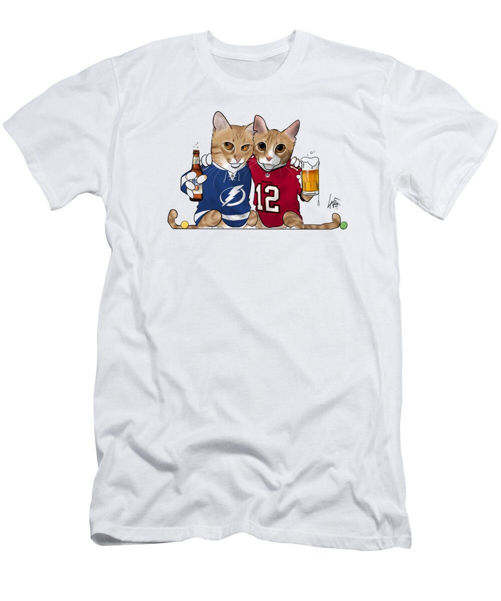 6153 T-Shirt featuring the drawing 6153 Mir by Canine Caricatures By John LaFree