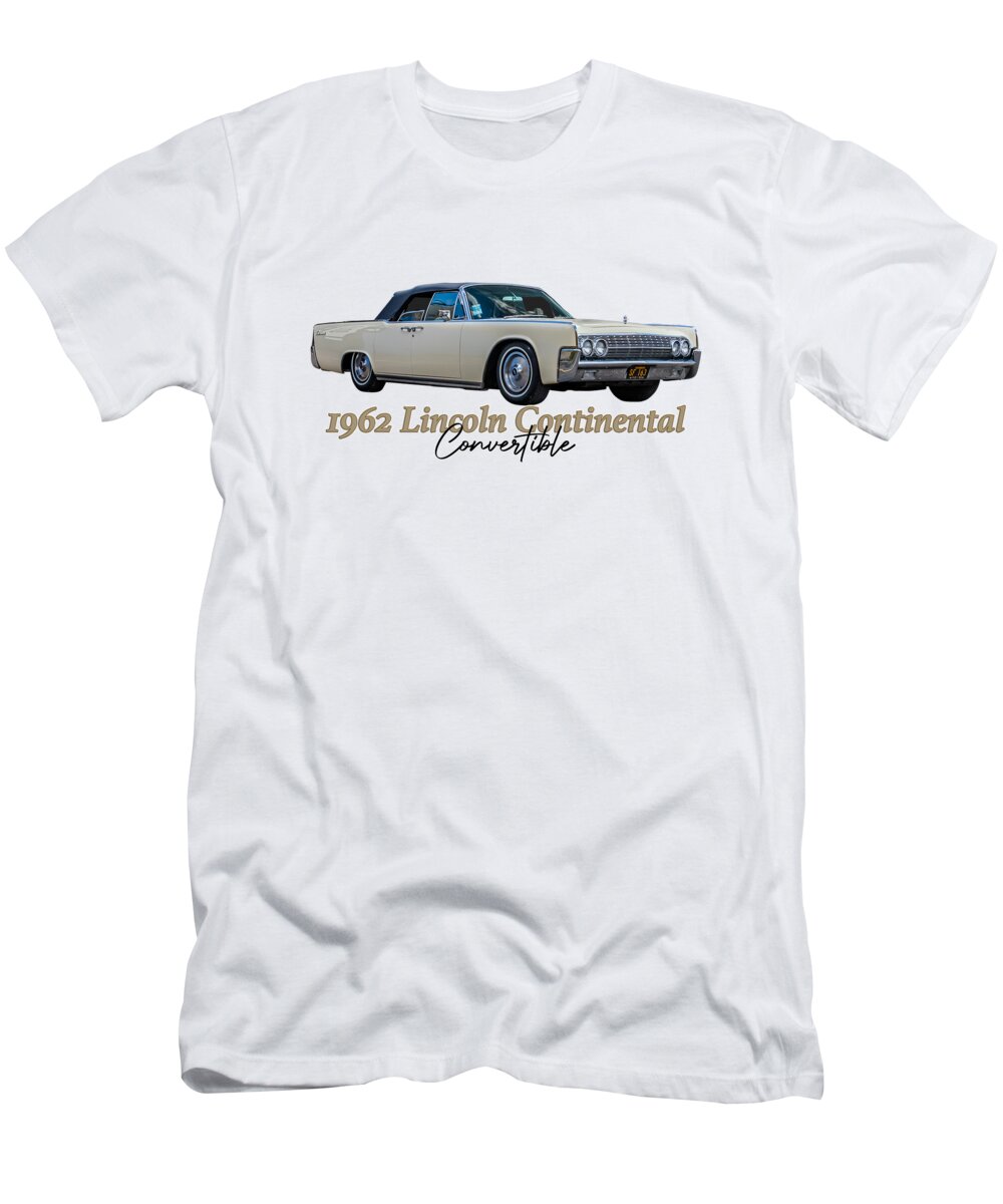 2 Door T-Shirt featuring the photograph 1962 Lincoln Continental Convertible by Gestalt Imagery
