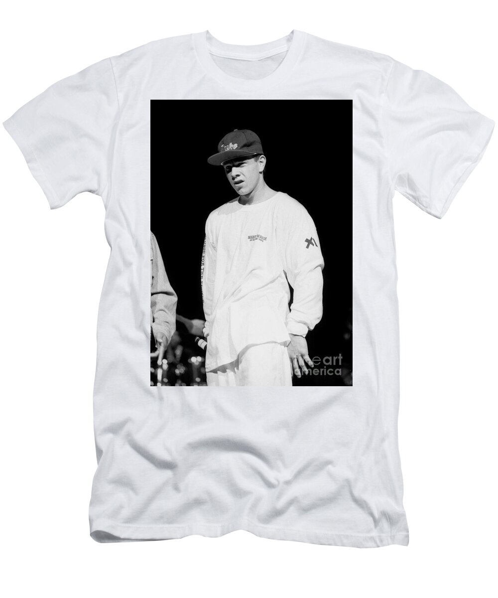 Mark Wahlberg - Marky and the Funky Bunch T-Shirt by Concert Photos - Pixels