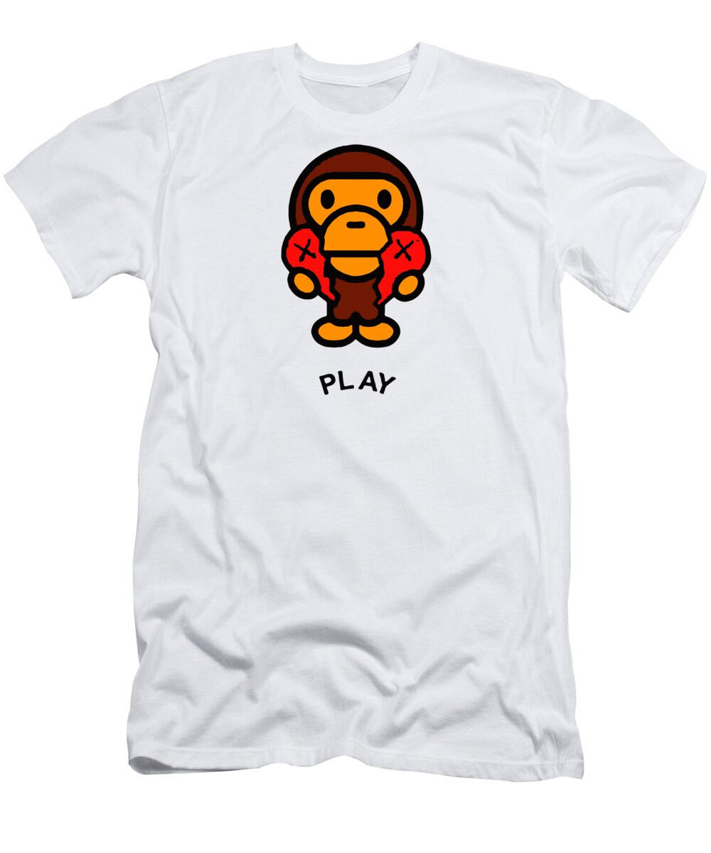 A Bathing Ape, Bape Monkey T-Shirt by Selly Desine - Pixels