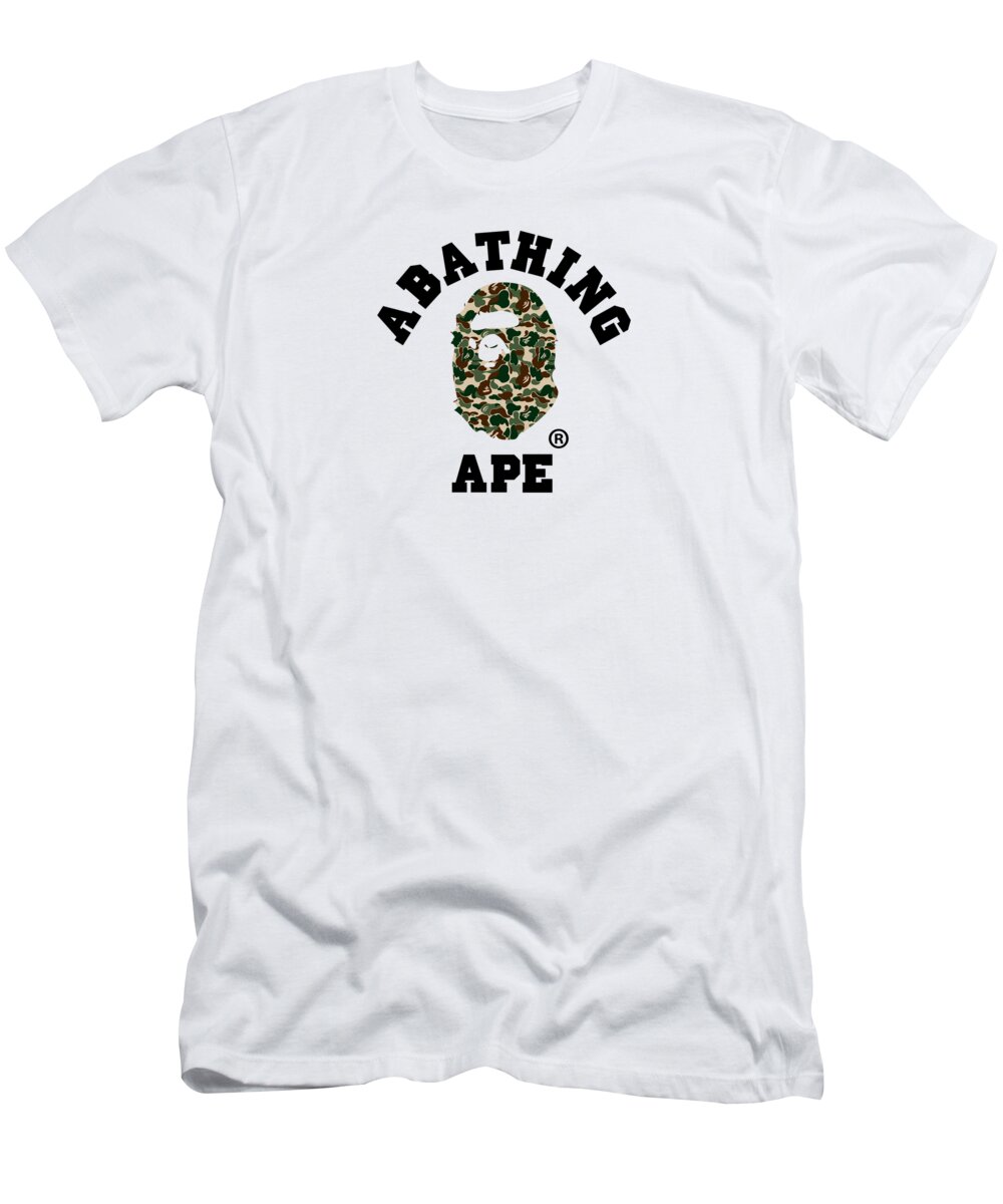 A bathing Ape Logo T-Shirt by Bape Collab - Fine Art America