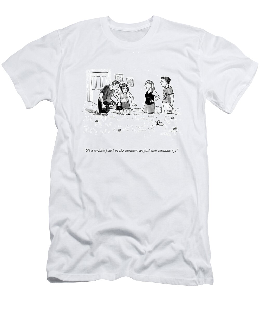 At A Certain Point In The Summer T-Shirt featuring the drawing A Certain Point In The Summer by Ali Solomon
