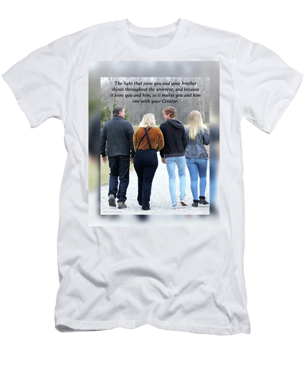 Acim T-Shirt featuring the digital art A Course In Miracles 23 by John Vincent Palozzi