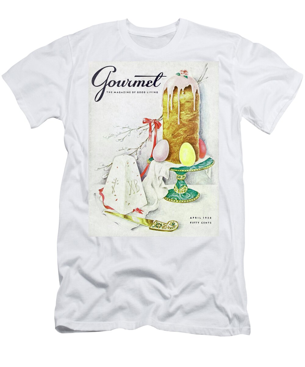 Food T-Shirt featuring the photograph A Gourmet Cover Of A Cake by Hilary Knight