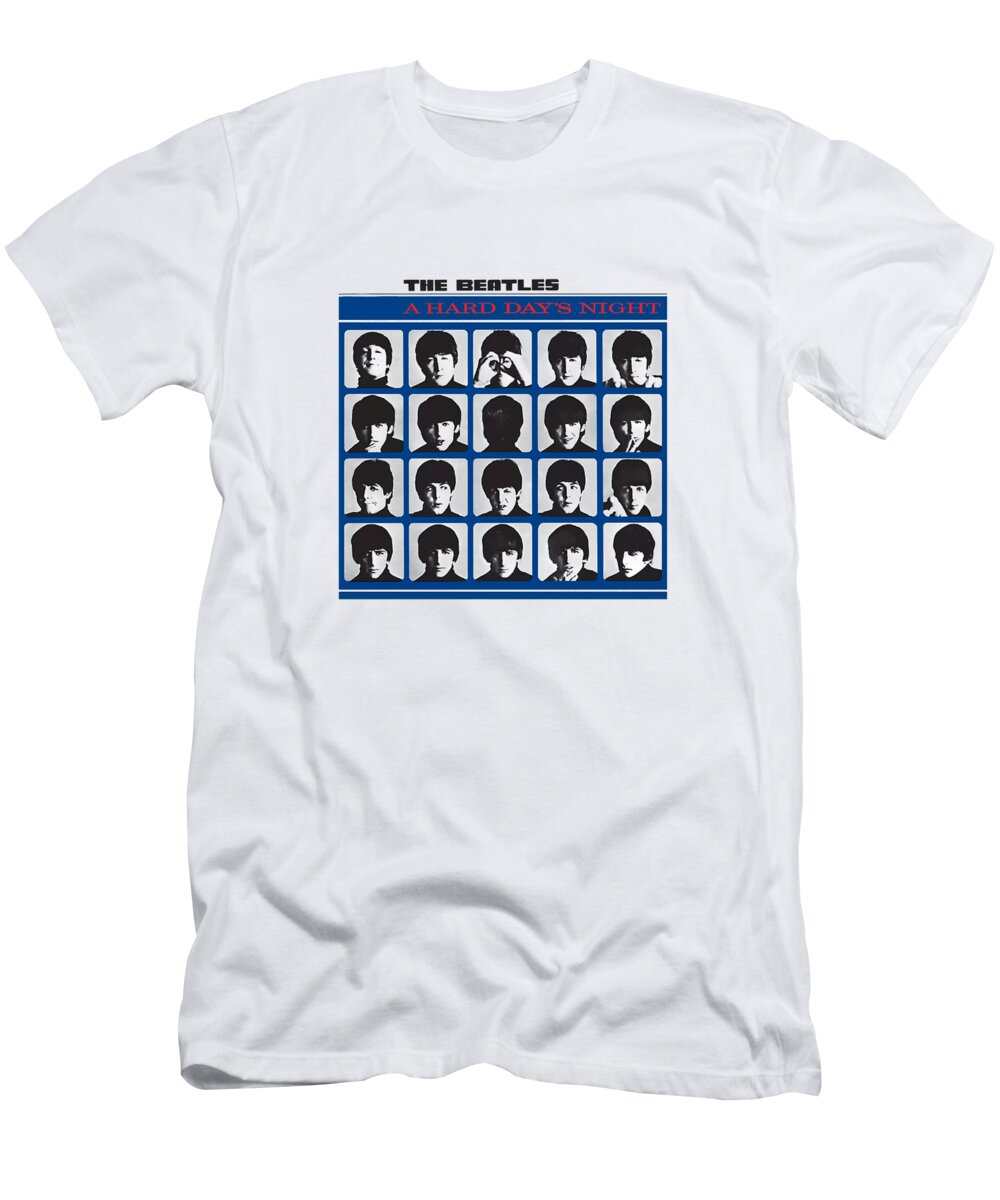 Beatles T-Shirt featuring the digital art A Hard Day's Night by Murphy Domdynamite