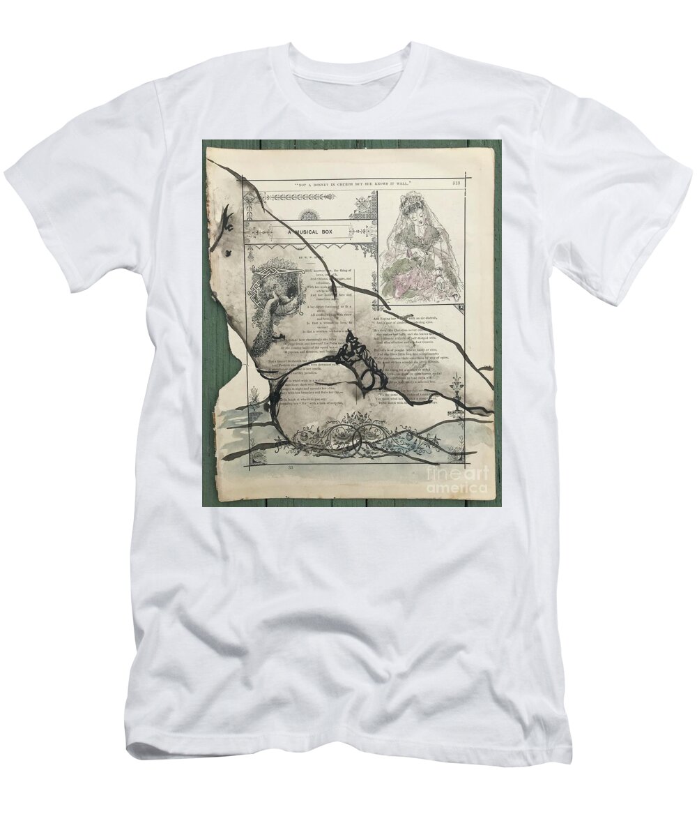 Sumi Ink T-Shirt featuring the drawing A Musical Box by M Bellavia