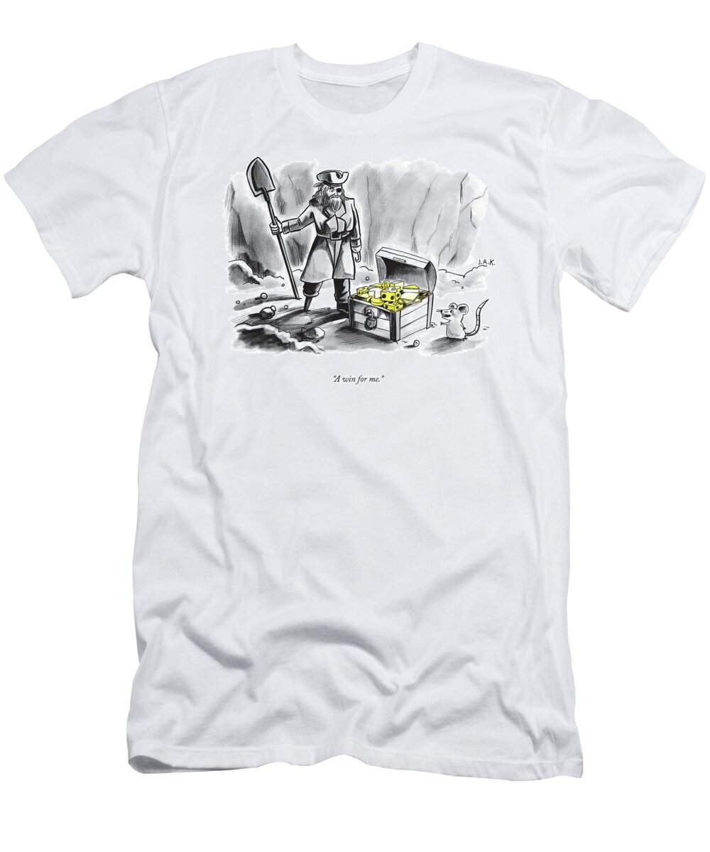 A26139 T-Shirt featuring the drawing A Win For Me by Jason Adam Katzenstein