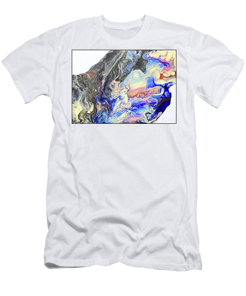 Abstract Expressionism T-Shirt featuring the painting Abstract Expressionism Acrylic Painting Number 25 by A Macarthur Gurmankin