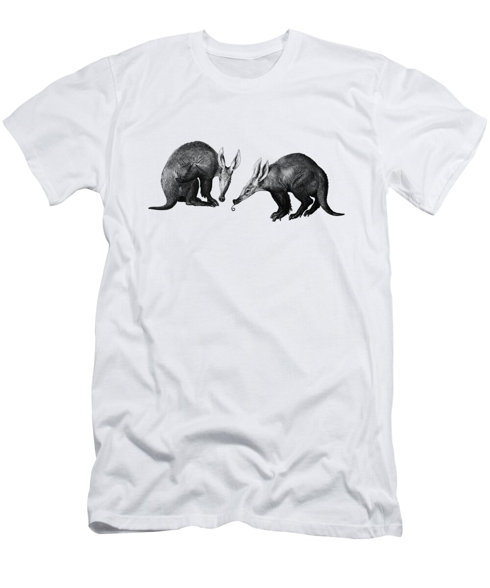 Aardvark T-Shirt featuring the digital art African Ant Bears by Madame Memento