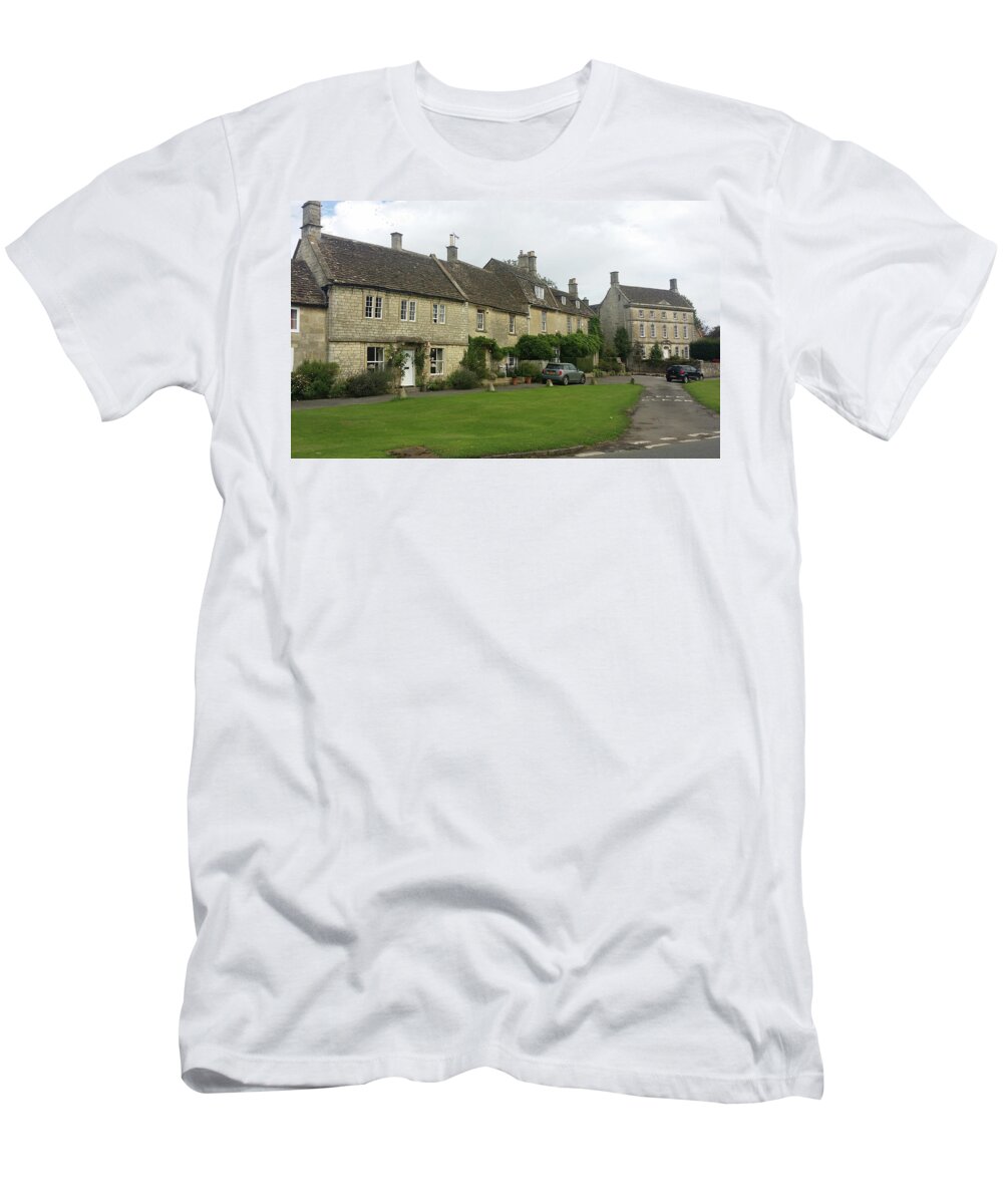 Cotswold T-Shirt featuring the photograph Agatha Raisin Village by Roxy Rich