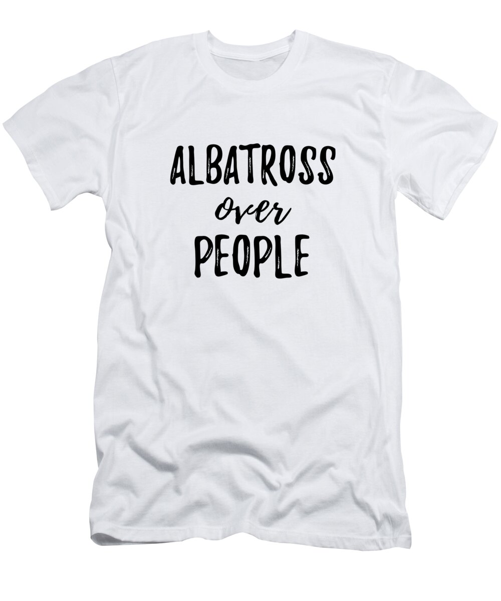 Albatross T-Shirt featuring the digital art Albatross Over People by Jeff Creation