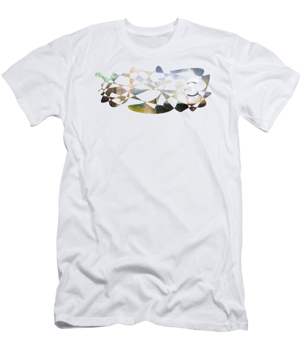 Abstract In The Living Room T-Shirt featuring the digital art American Intellectual 10 by David Bridburg