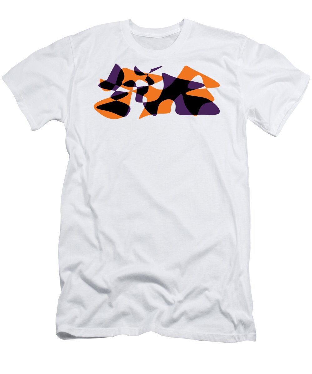 Abstract In The Living Room T-Shirt featuring the digital art American Intellectual 18 by David Bridburg