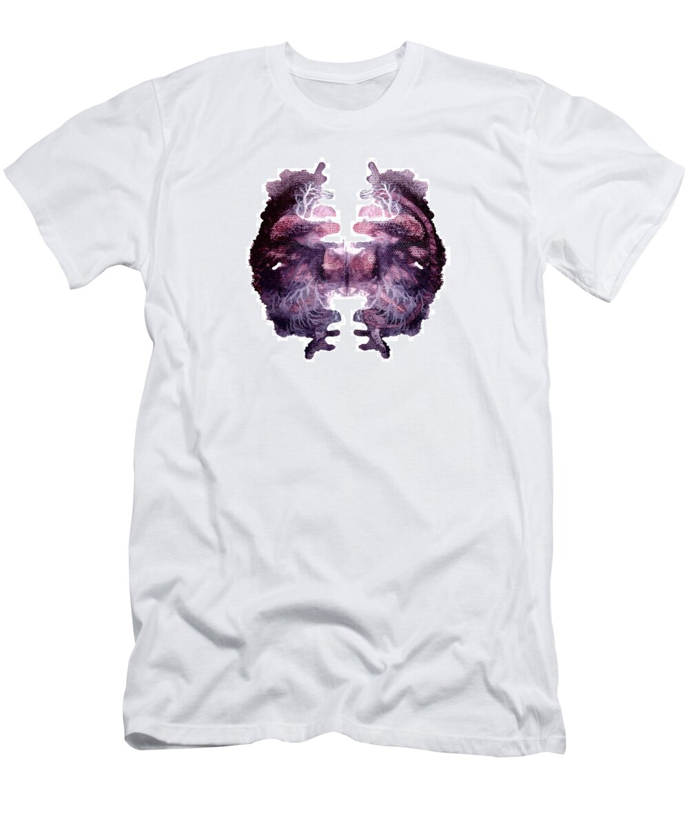 Abstract T-Shirt featuring the painting Amethyst by Stephenie Zagorski