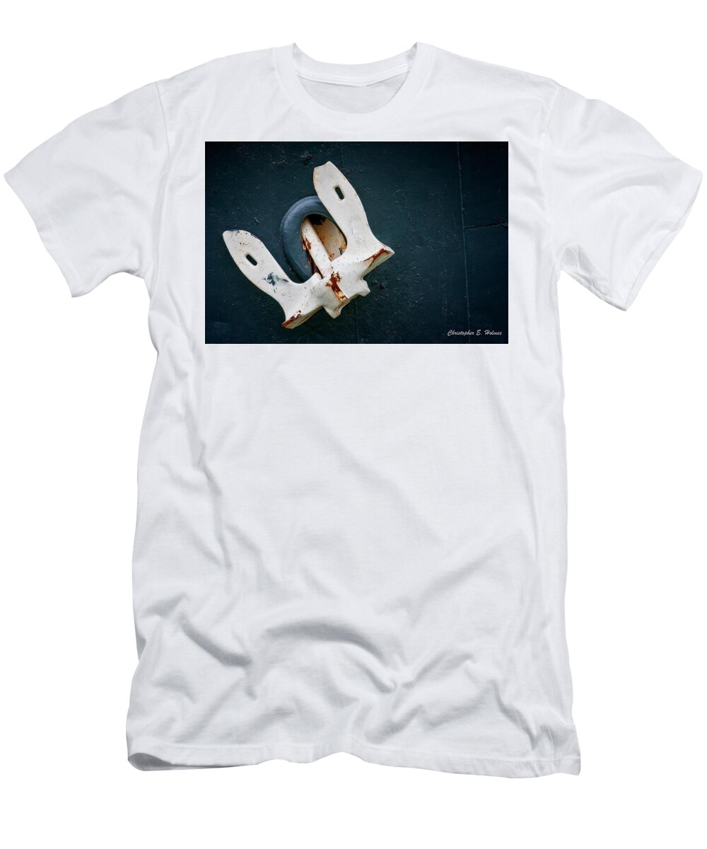 Ship T-Shirt featuring the photograph Anchor Stowed by Christopher Holmes