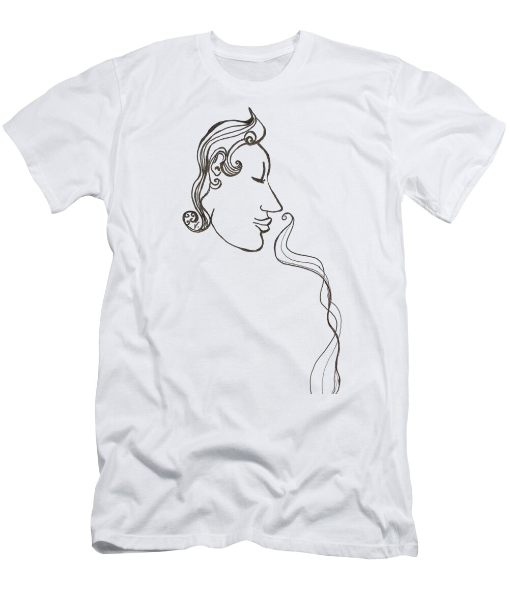 Smell T-Shirt featuring the drawing Aromata by Vicki Noble