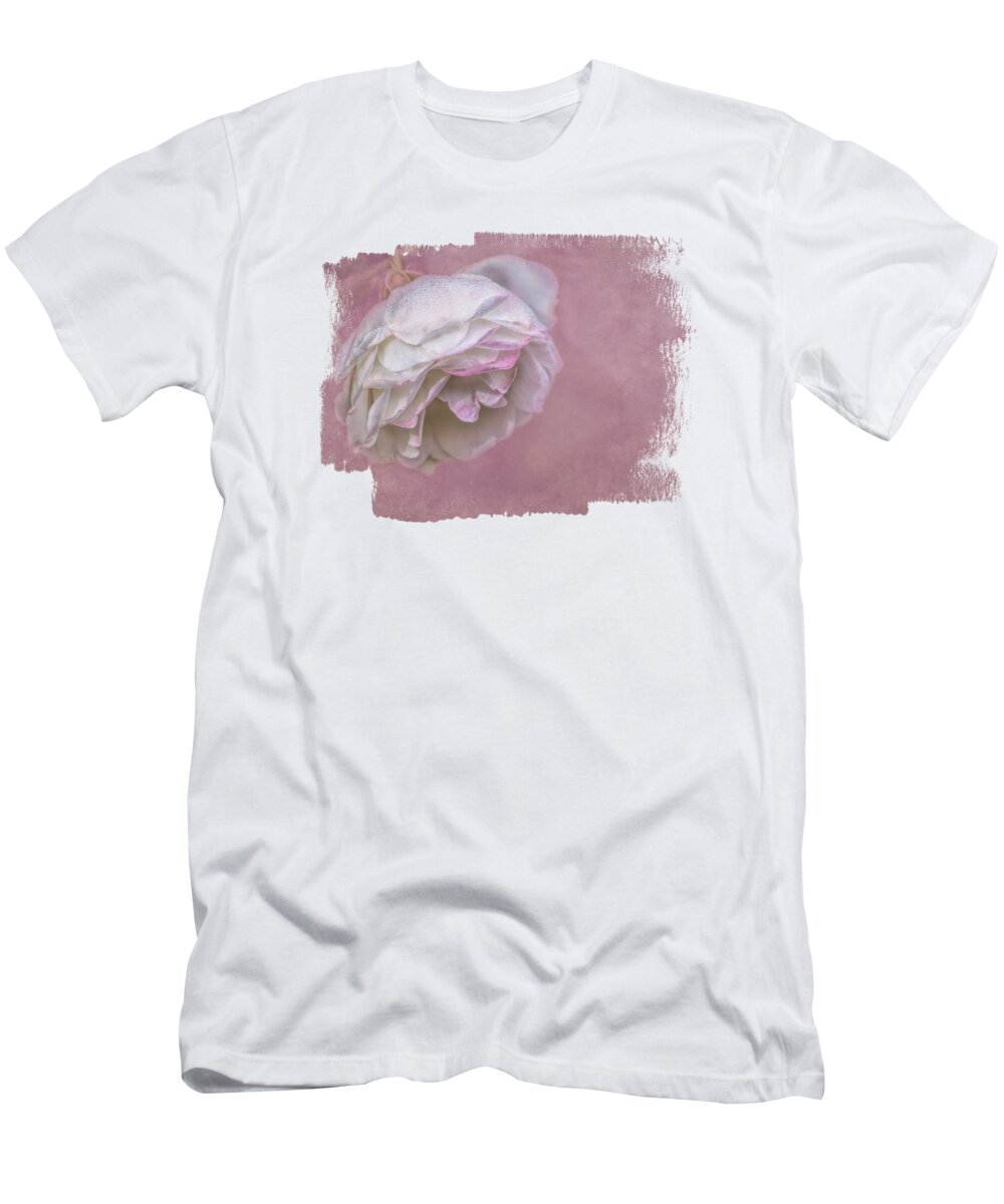White Rose T-Shirt featuring the photograph Morning Rose by Elisabeth Lucas