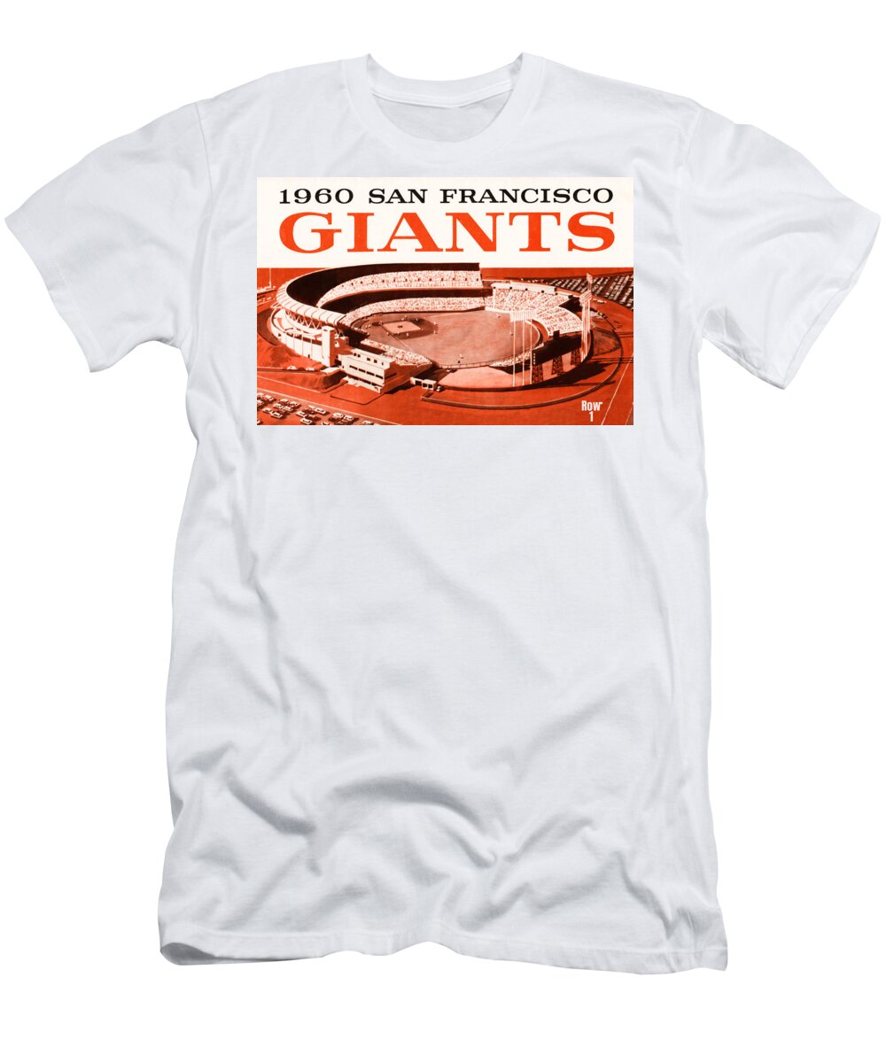 1960 San Francisco Giants Candlestick Park T-Shirt by Row One Brand - Pixels