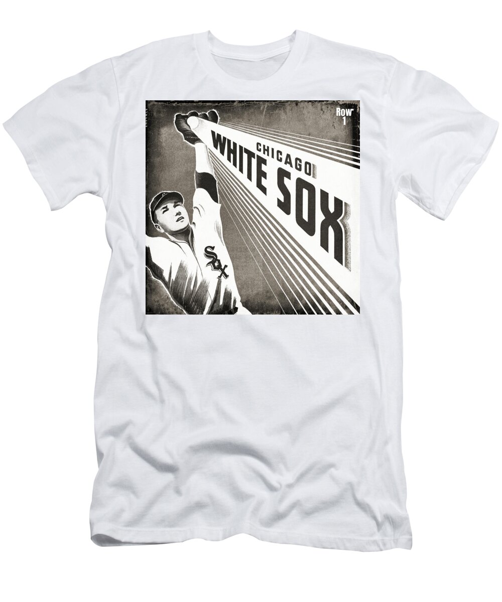 1960's Chicago White Sox Art T-Shirt by Row One Brand - Pixels