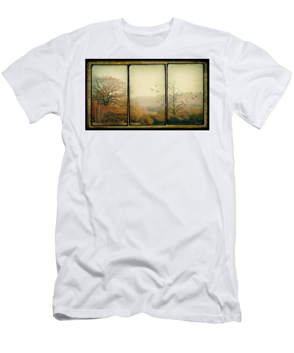 Autumn T-Shirt featuring the photograph Autumn Morning by Peggy Dietz
