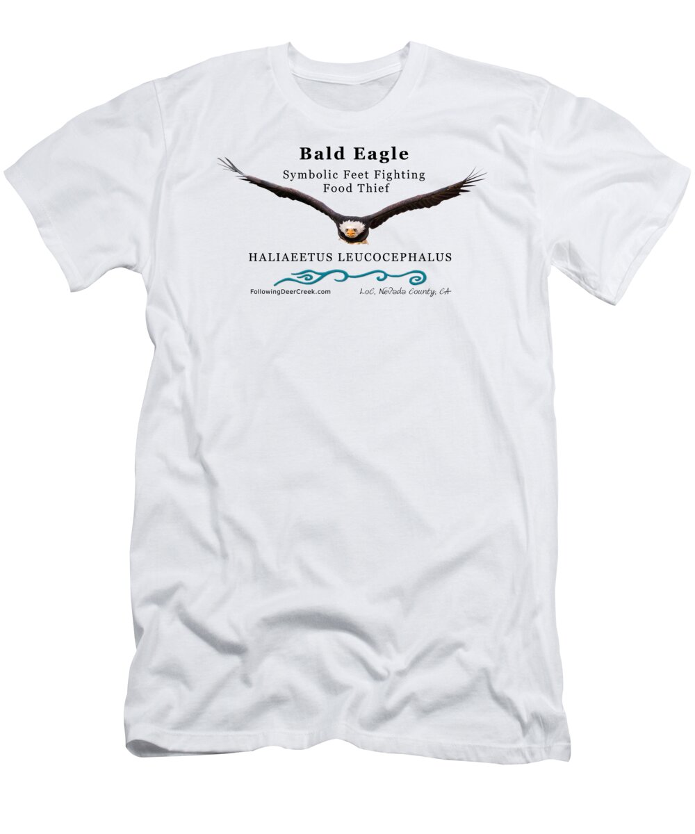 Bald Eagle T-Shirt featuring the digital art Bald Eagle Soaring by Lisa Redfern