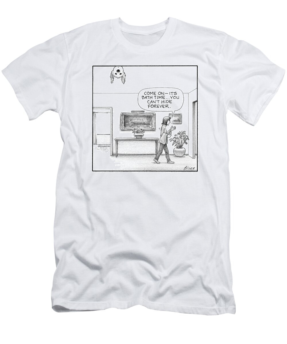 A24895 T-Shirt featuring the drawing Bath Time by Harry Bliss