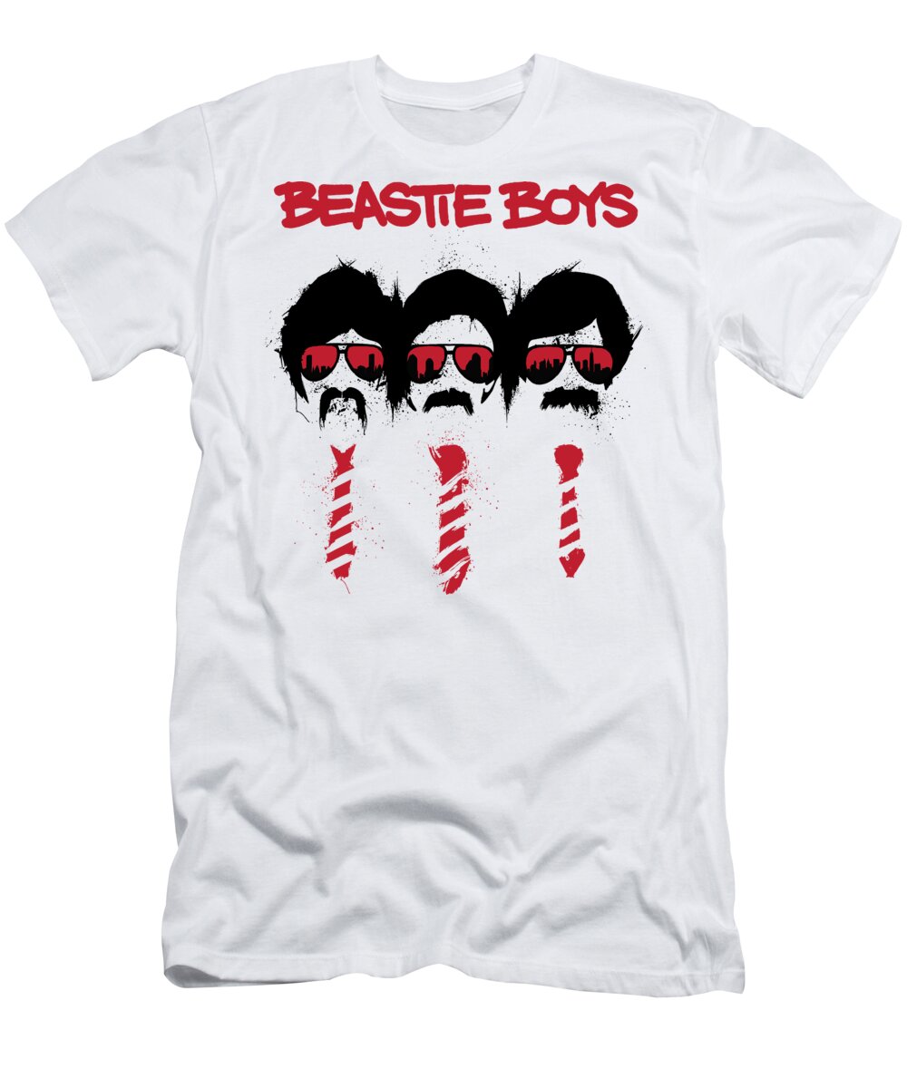 Beastie Boys Cartoon Art White Baseball Jersey