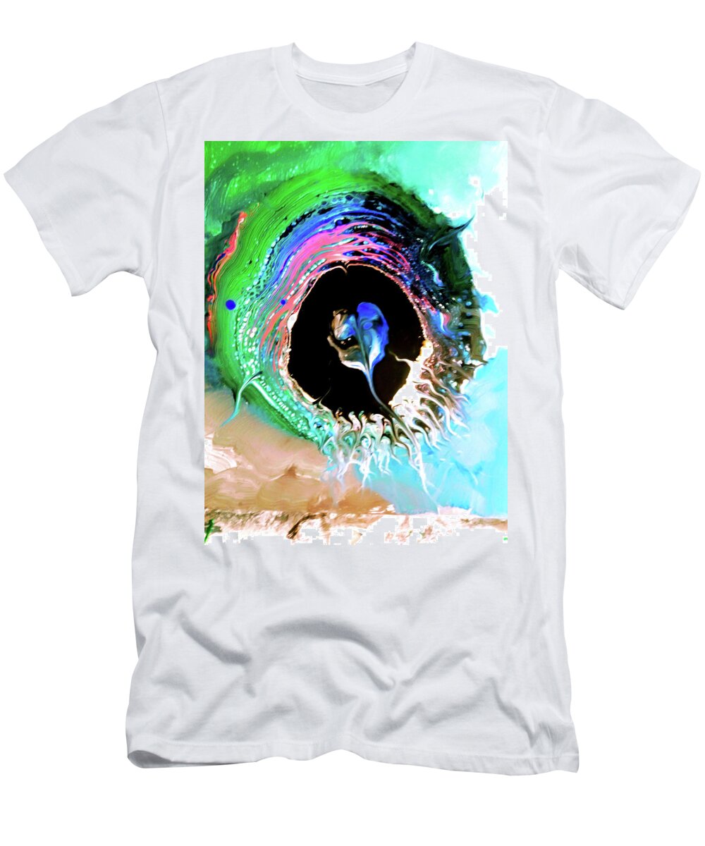 Fish T-Shirt featuring the painting Big Fish by Anna Adams