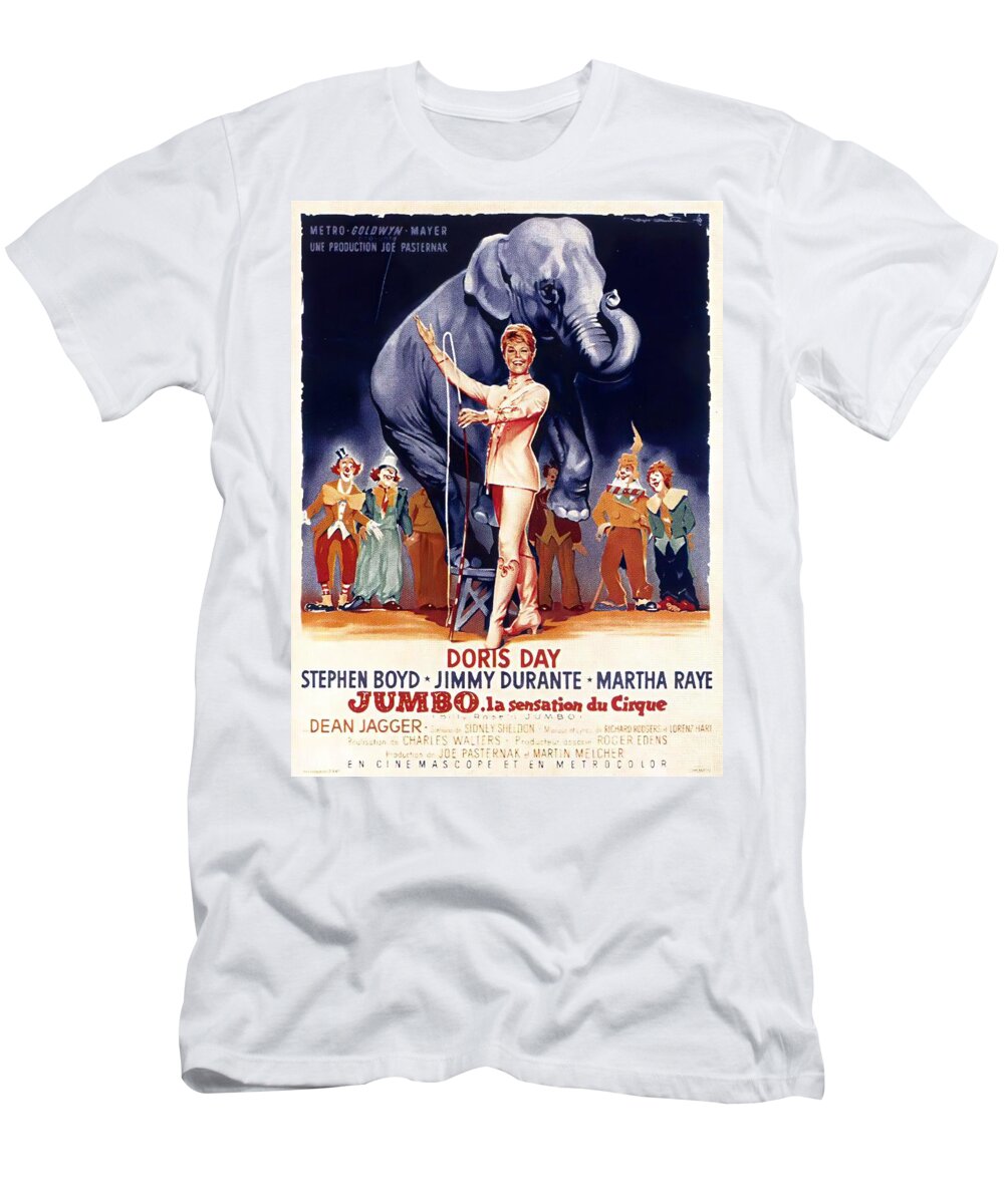Synopsis T-Shirt featuring the mixed media ''Billy Rose's Jumbo'',1962 -b -art by Roger Soubie by Movie World Posters