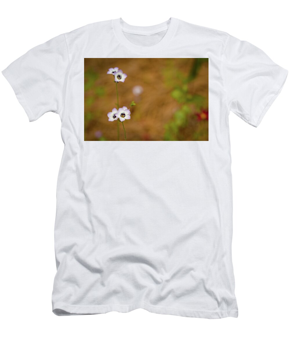 Backyard T-Shirt featuring the photograph Birds Eye Gilia Landscape by Joni Eskridge