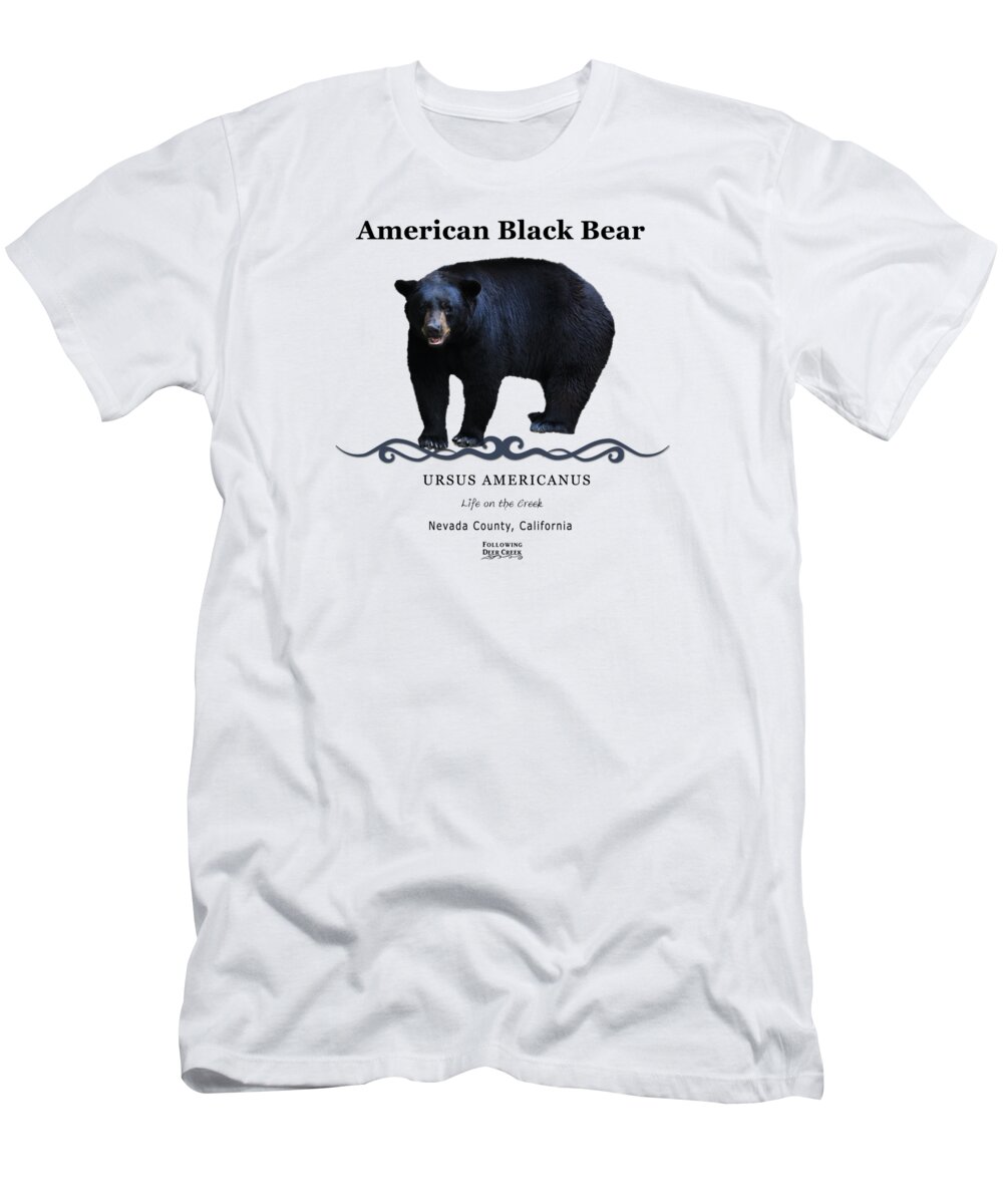 American Black Bear T-Shirt featuring the digital art Black Bear by Lisa Redfern
