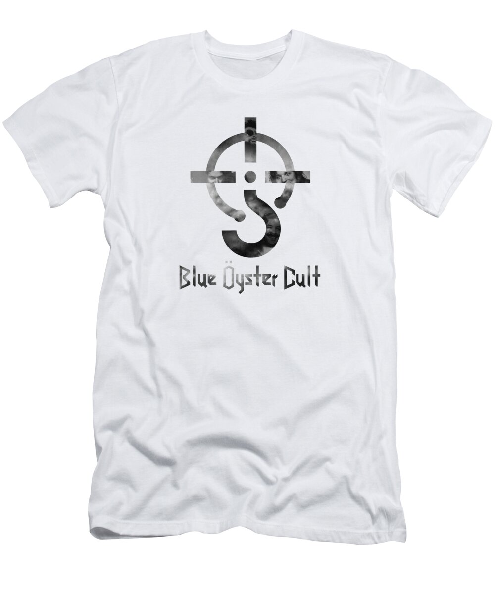 Blue Oyster Cult T-Shirt featuring the digital art Blue Oyster Cult by Hudson Hollick