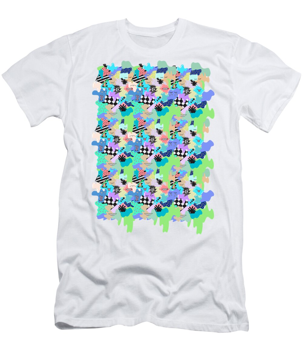 Equal T-Shirt featuring the digital art Boohoo by Dexter Pixx